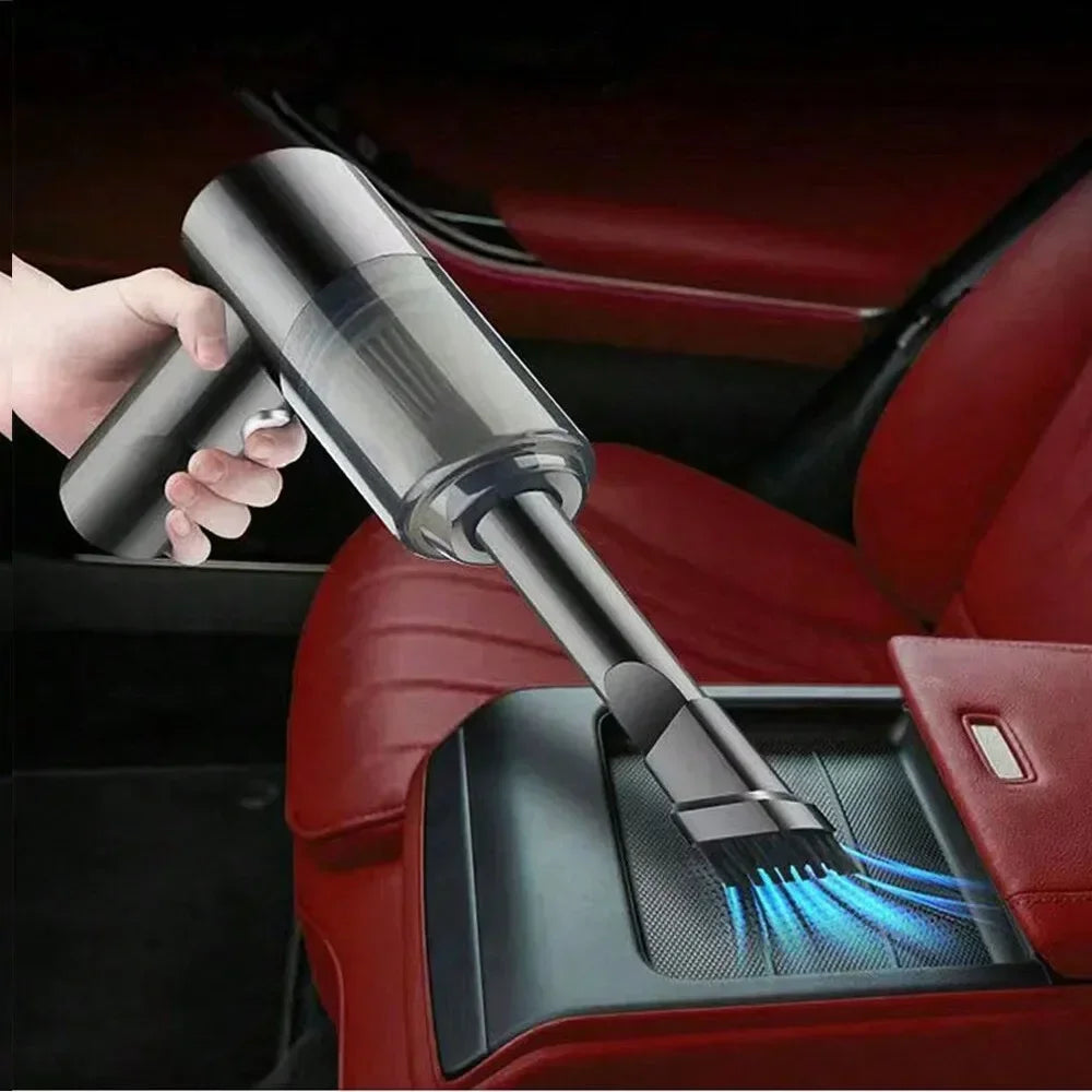 1pc Wireless Vacuum Cleaner Dual Use for Home and Car 120W High Power Powerful Vacuum Cleaner Black sayaragear