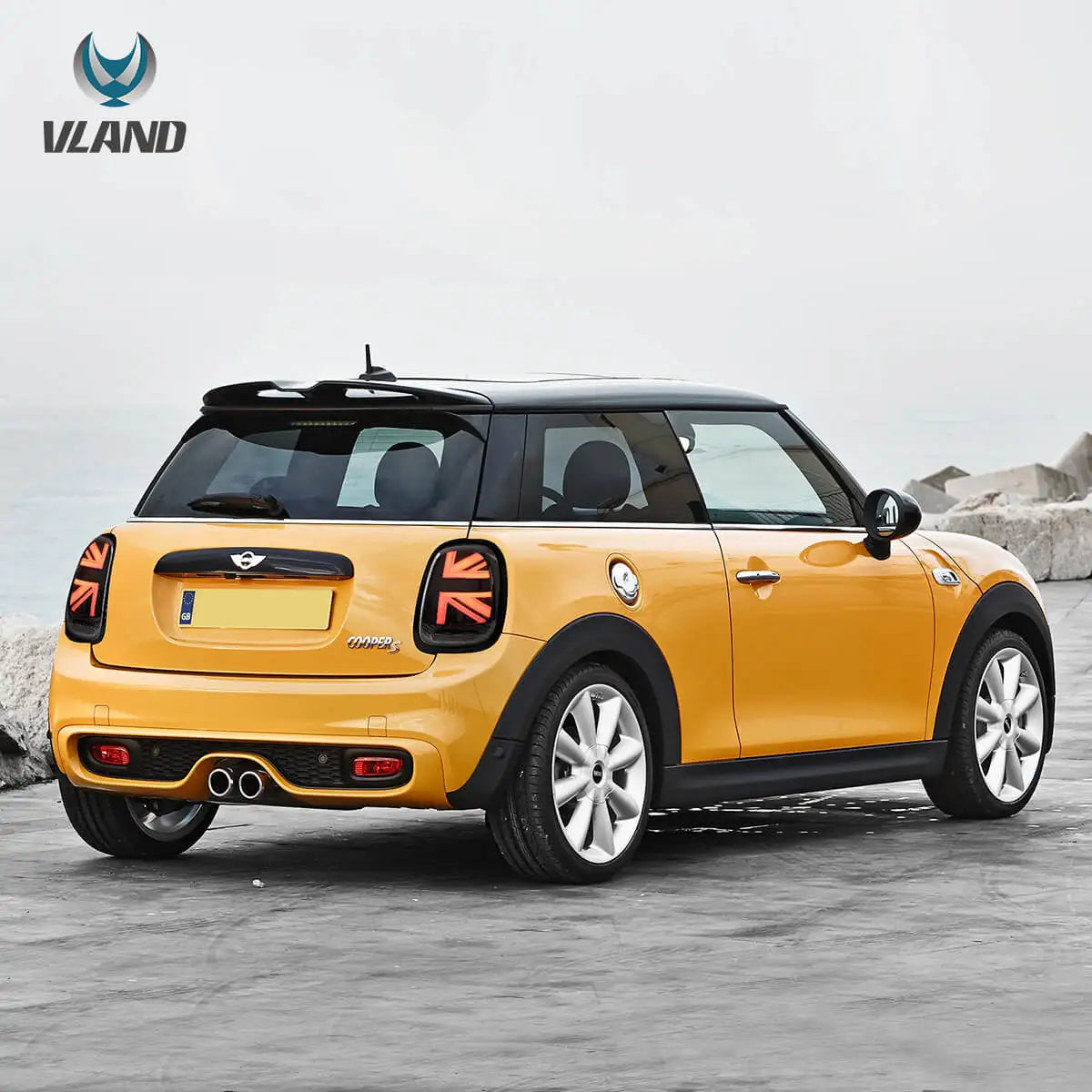Vland 14-19 Mini F55/F56/F57 Full LED Taillights with Sequential Turn Signal Rear Lamp Assembly Upgrade sayaragear