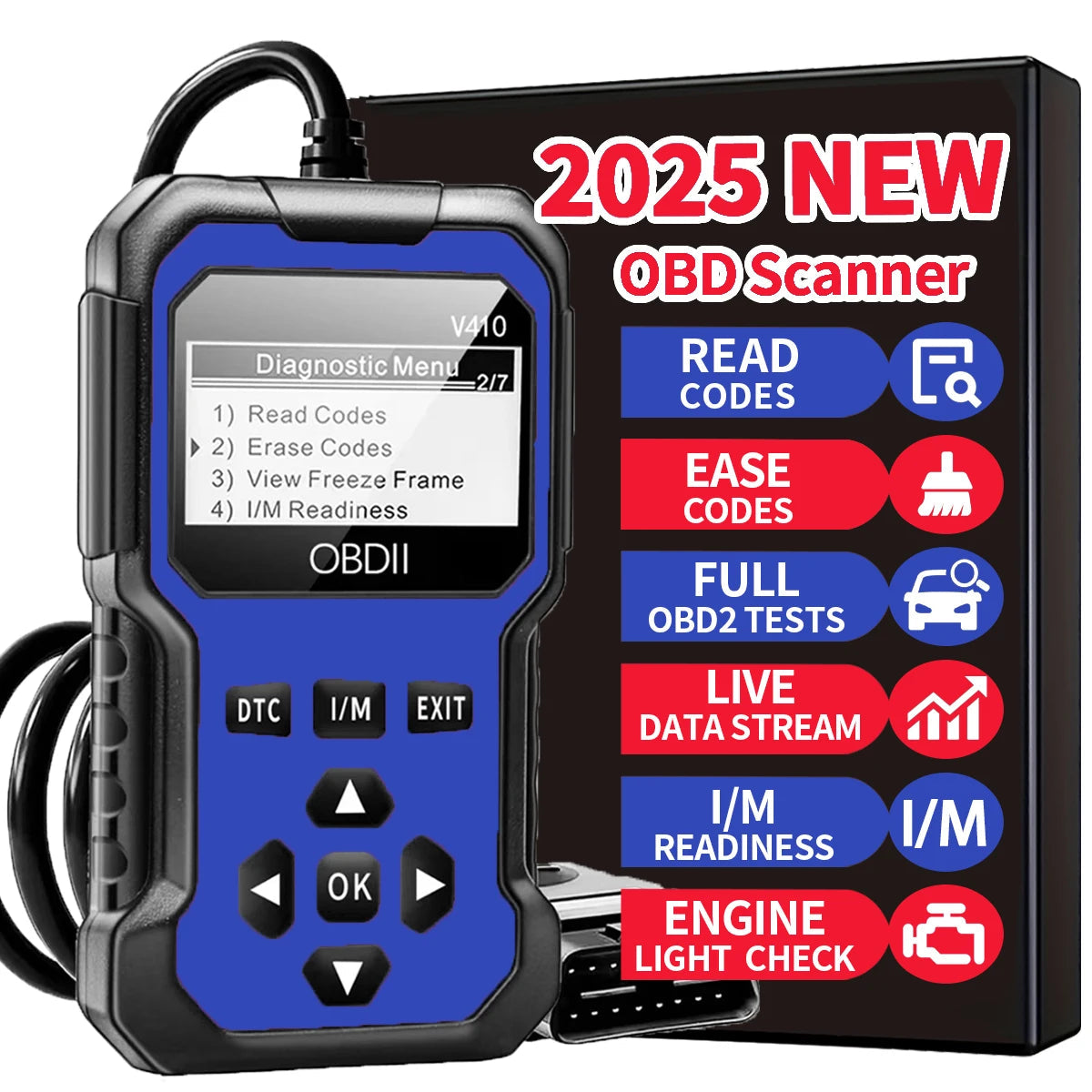 Car Obd2 Scanner Diagnostic Tool Code Reader Engine Fault Code Reader Scanner Can Diagnose All Obd Ii Protocol Cars since 1996 sayaragear